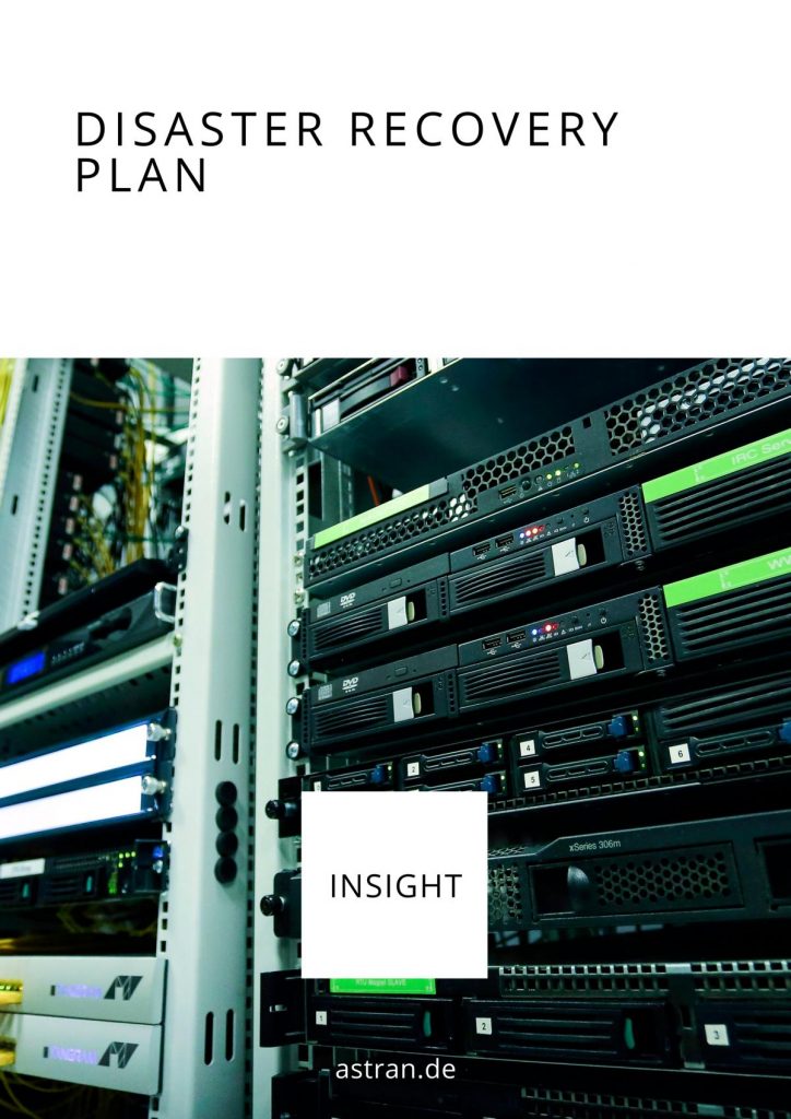 Cover_Disaster Recovery Plan_de